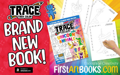 Trace Then Color: Unicorn Animals (New Book)