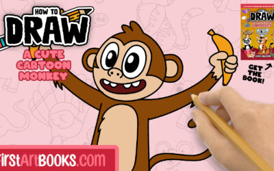 Video Drawing Tutorial: How to Draw A Cute Monkey!