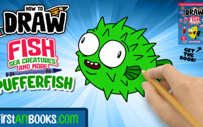 Video Drawing Tutorial: How to Draw a Pufferfish