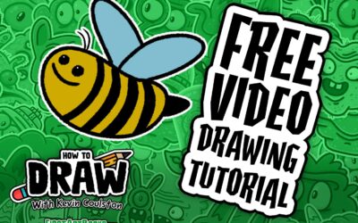 Free Video Drawing Tutorial: Cute Honey Bee – Easy to Follow Drawing Guide