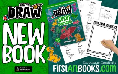 How to Draw: Robot Dinosaurs (New Book + Free Drawing Page)