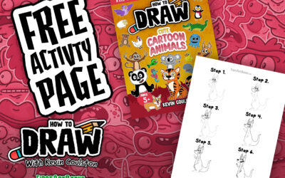 How to Draw A Kangaroo! 🦘 (Free Activity Page)