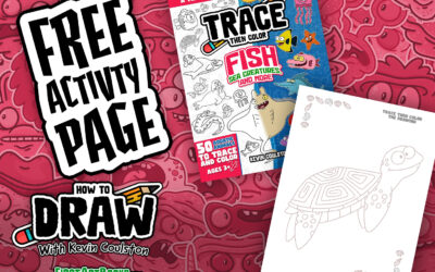 Trace & Color A Sea Turtle! (Free Activity Page)