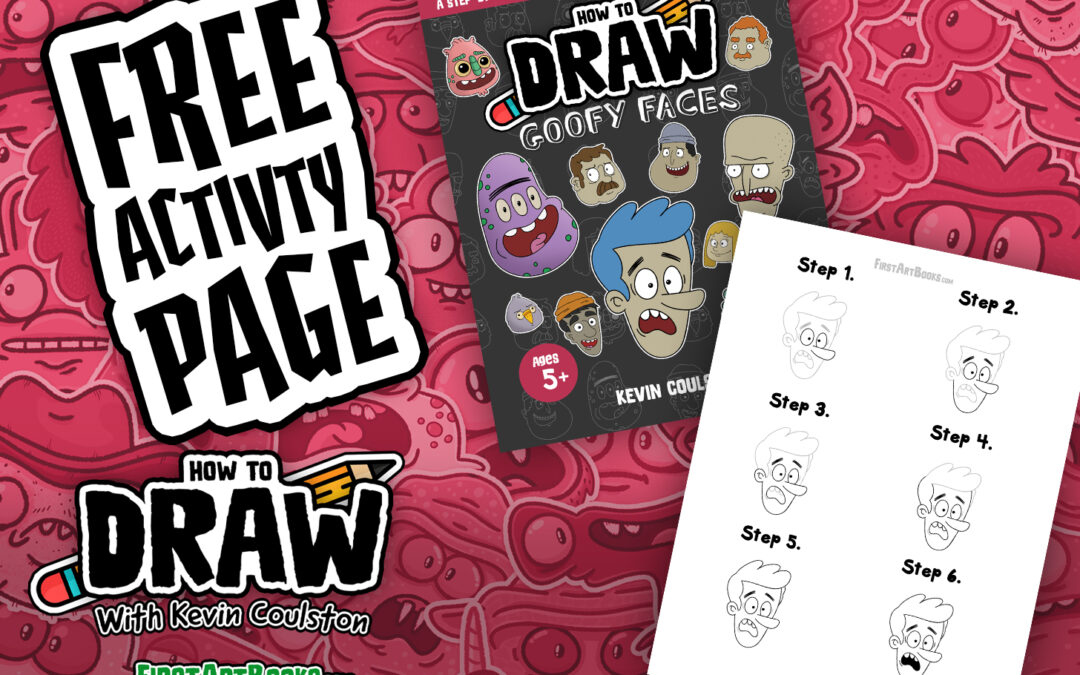 Free Activity Page: Learn To Draw A Goofy Cartoon Face! | Become A Cartoonist