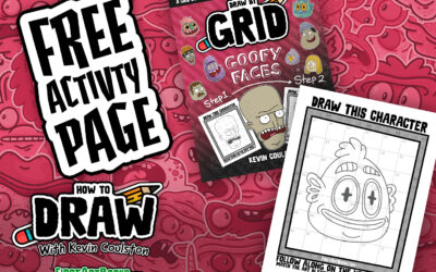 Draw by Grid: A Goofy Face (Free Activity Pages)