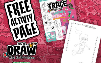 Trace Then Color A Cute Mermaid! 🧜‍♀️ (Free Activity Page)