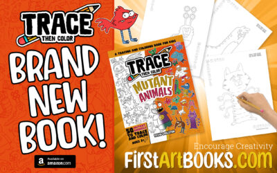 NEW BOOK ✏️ Trace Then Color: Mutant Animals!