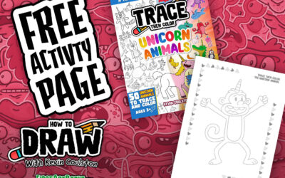 Trace Then Color: A Uni-Monkey (Free Activity Page)