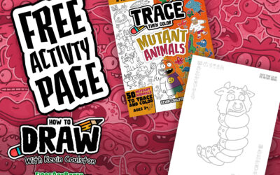 Trace Then Color A Cow-terpillar! (Free Activity Page)