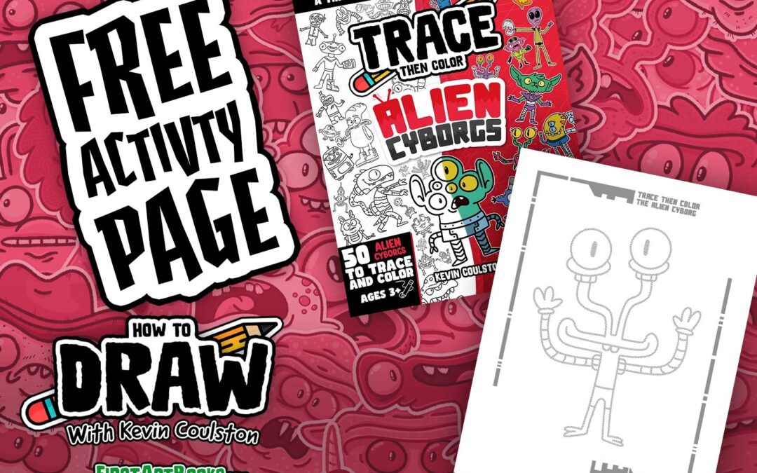 Alien Robot Coloring Page