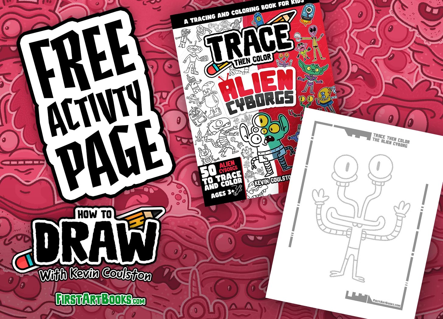 Alien Robot Coloring Page
