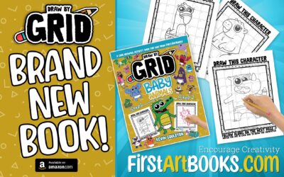 New Book: Draw Baby Animals with the Grid Drawing Method in ‘Draw by Grid: Baby Animals’ | Fun Art Books for Kids