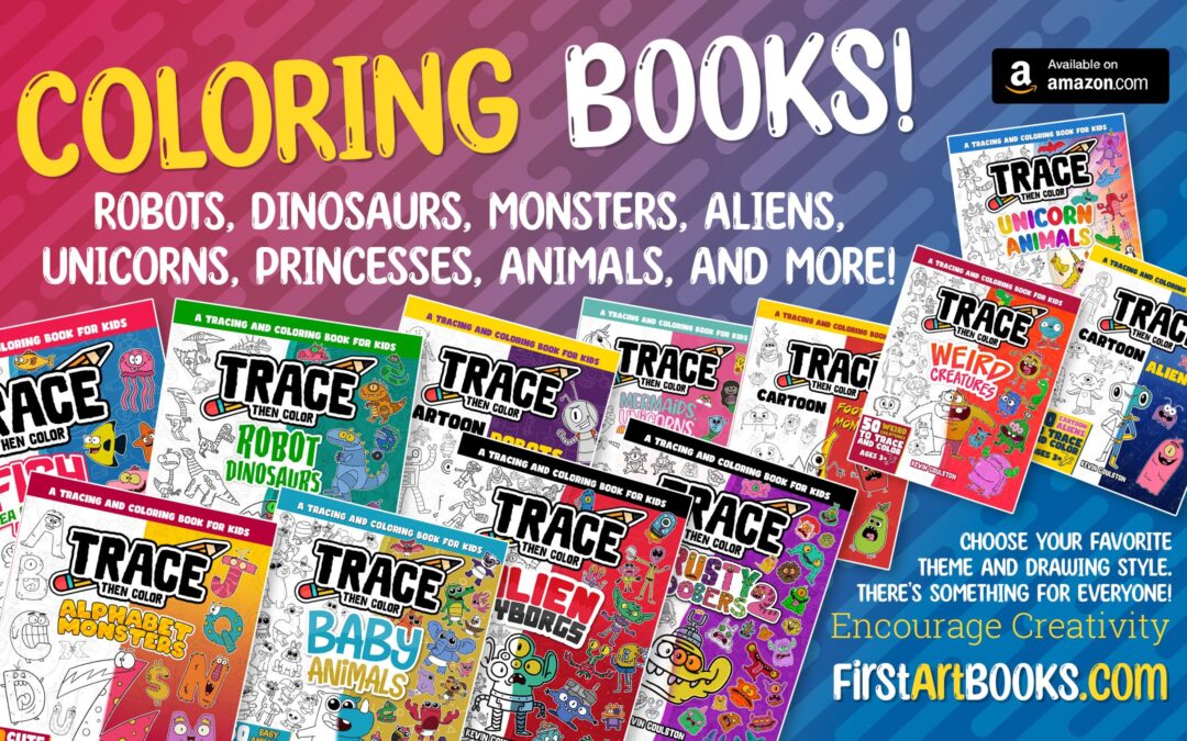 Large Print Coloring Books for Toddlers | Fun Activity Books for Kids | 25+ Themes To Choose From