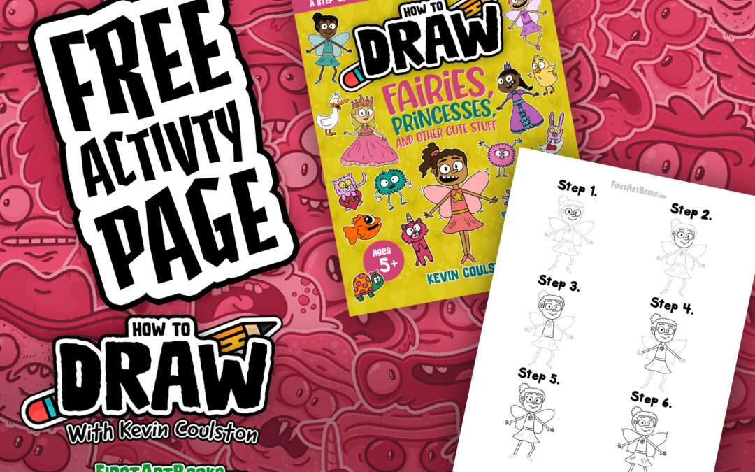Free Activity Page: How to Draw A Fairy in 6 Easy-to-Follow Steps | Fun Drawing Tutorial for Kids | Cute Art Worksheet