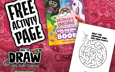 Free Activity Page: Find The Mer-Puppy in This Mermaid Maze | Coloring and Activity Book for Kids | Mazes, Word Search, Coloring Pages, and More!