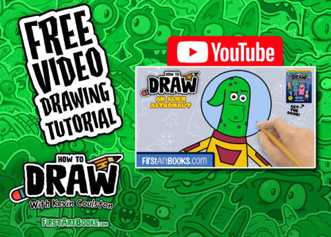 Video Drawing Tutorial: How To Draw An Alien Astronaut In 8 Minutes ...