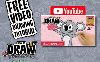 Video Drawing Tutorial: How to Draw A Koala in 10 Minutes | Fun All-Ages Art Activity | Cute Cartoon Animals