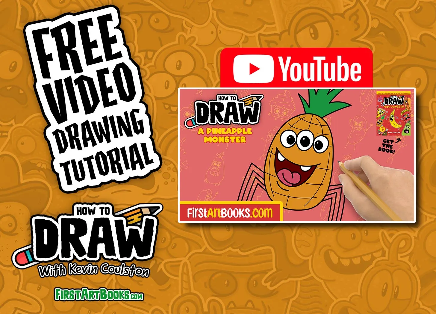 How to Draw A Pineapple Monster