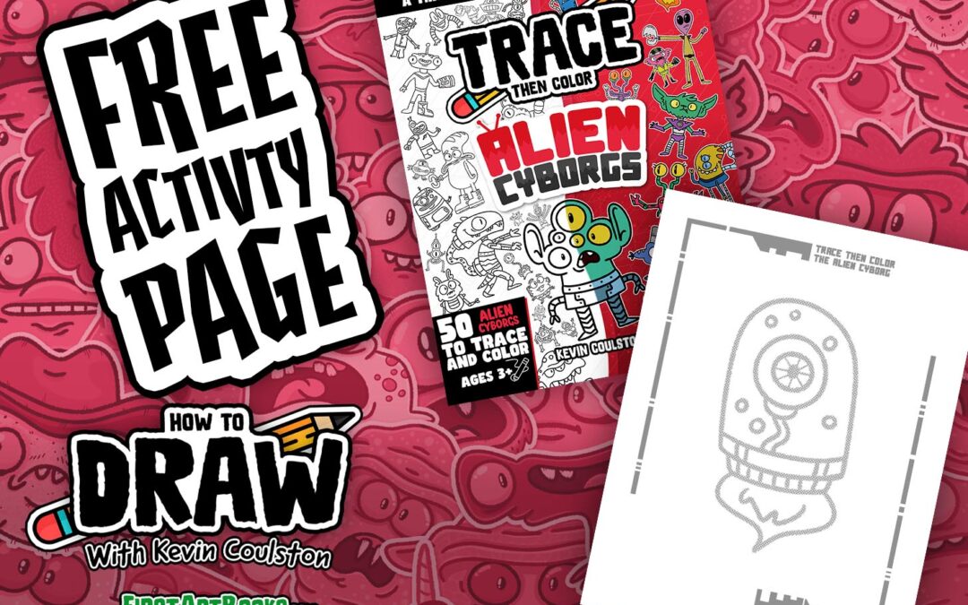 Cyborg Coloring Page