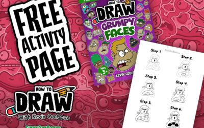 Free Activity Page: How to Draw A Grumpy Cyclops | A Page Straight Out of ‘How to Draw: Grumpy Faces’ A Step-by-Step Drawing Book for Kids