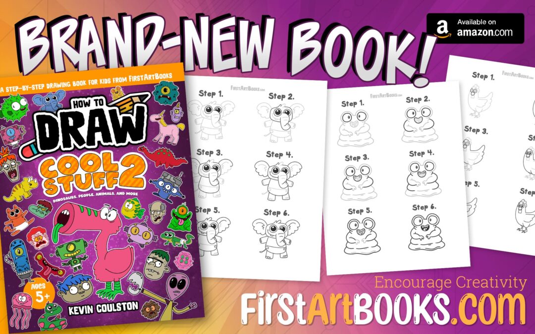 New Book Release: How to Draw Cool Stuff 2! Learn to Draw People, Animals, Dinosaurs, Robots, and More | Step-by-Step Drawing