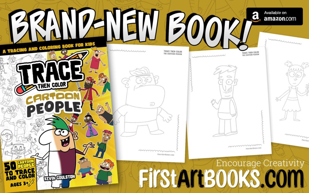 New Book: Cartoon People Coloring Book for Kids | Trace Then Color: Cartoon People | 50 Cartoon Characters to Draw and Color