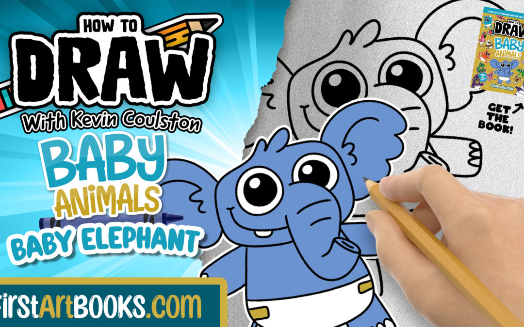New Video Drawing Tutorial: How to Draw a Baby Elephant in 5 Minutes | Fun Easy-to-Follow Drawing Activity