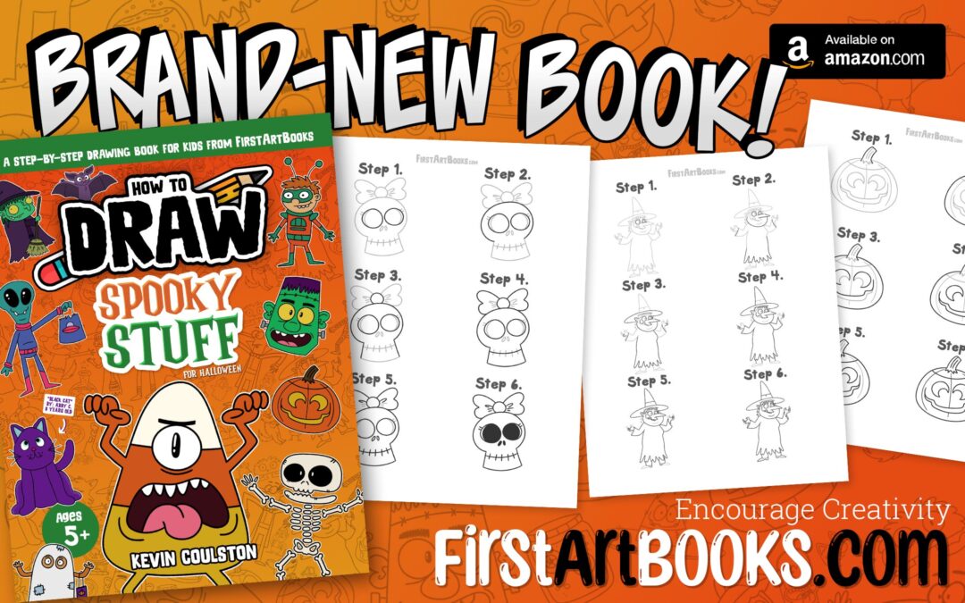 New Book: Learn to Draw Spooky Halloween Characters in 6 Easy Steps | Fun Halloween Drawing Book for Kids