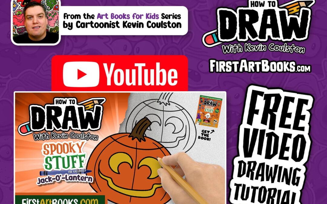 Video Drawing Tutorial: How to Draw A Jack-o’-Lantern in 7 Minutes | Kids Halloween Drawing Activity