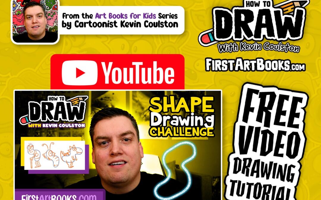 Video Drawing Tutorial: Shape Drawing Challenge #5 | Draw by Shape | Shape Drawing Book for Kids