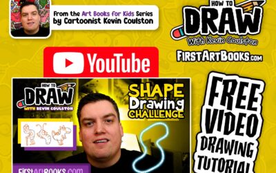 Video Drawing Tutorial: Shape Drawing Challenge #5 | Draw by Shape | Shape Drawing Book for Kids