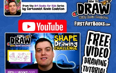 Video Drawing Tutorial: Shape Drawing Challenge #6 | Drawing with Shapes | Shape Drawing Book for Kids