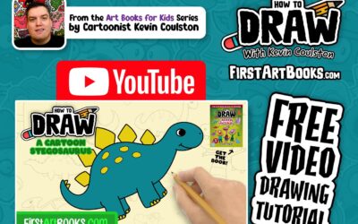 Video Drawing Tutorial: How to Draw A Stegosaurus in 11 Minutes | Learn to Draw Dinosaurs The Fun Way | Art Activity for Kids