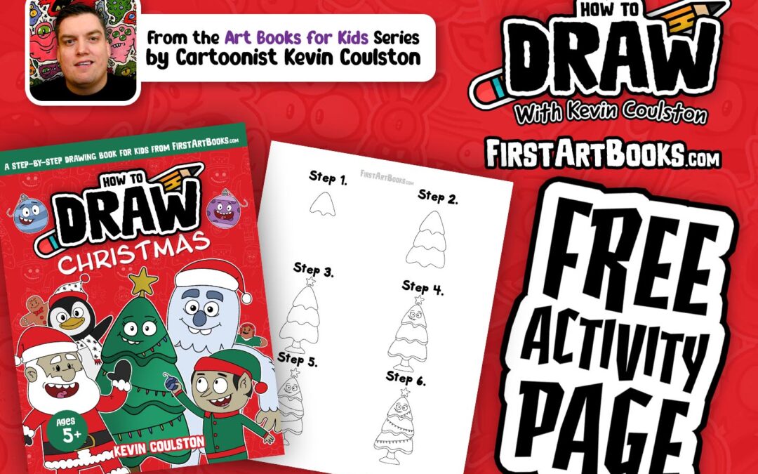 How to Draw A Christmas Tree in 6 Easy-to-Follow Steps | A Free Christmas Drawing Activity for Kids