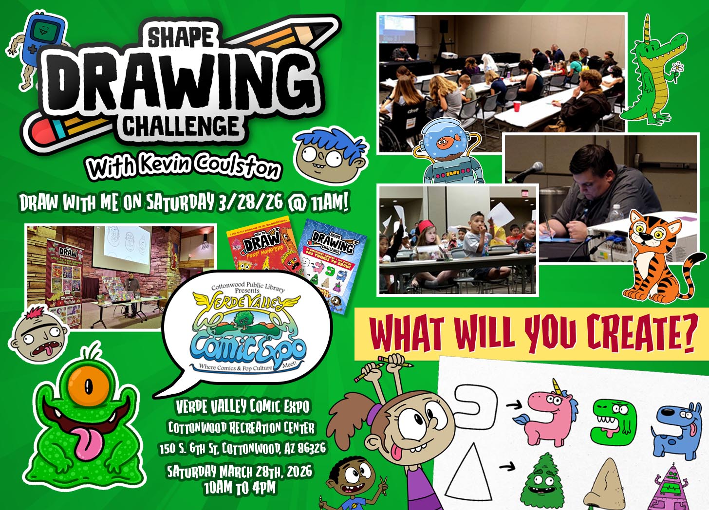 Verde Valley Comic Expo 2026 | Join Me for a Shape Drawing Challenge Live Demo in Cottonwood Arizona