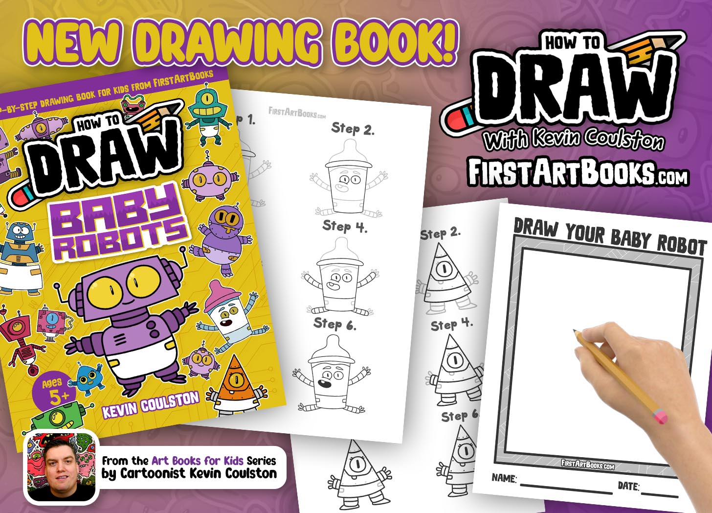 Baby Robots Drawing Book