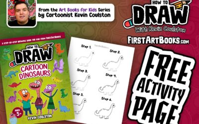 Learn How to Draw a Brachiosaurus in 6 Easy Steps | Free Worksheet | Fun Step-by-Step Drawing Activity for Kids