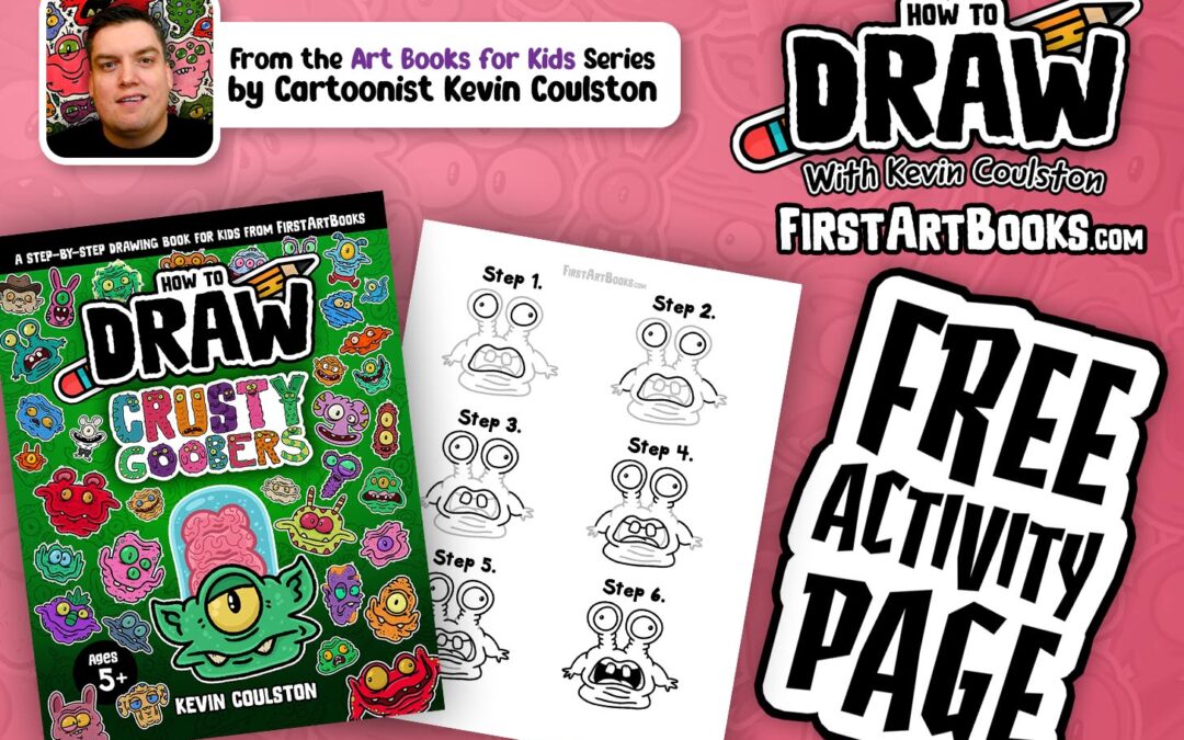 How to Draw a Frightened Crusty Goober in 6 Easy Steps | Fun Activity Page for Kids