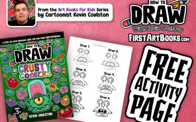 How to Draw a Frightened Crusty Goober in 6 Easy Steps | Fun Activity Page for Kids