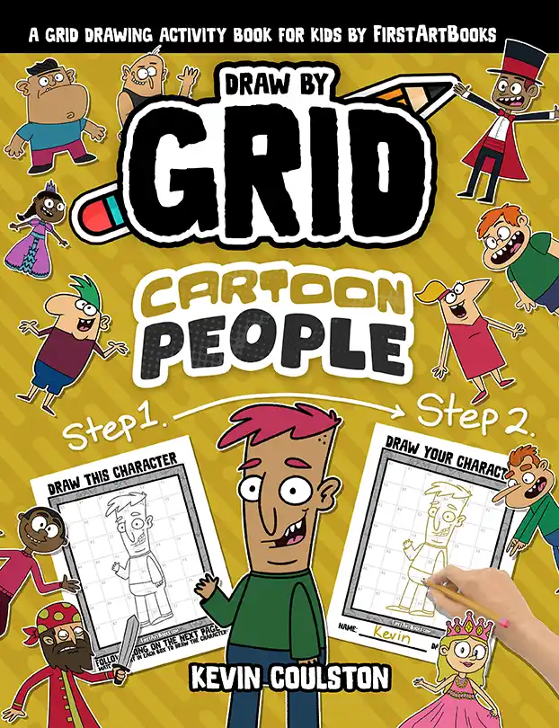 Draw by Grid: Cartoon People