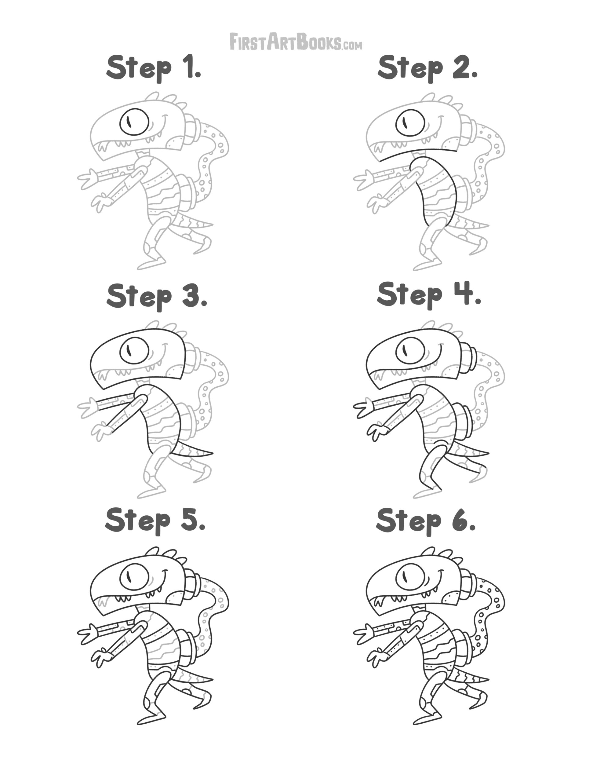 How to Draw: Alien Cyborgs - A Step-by-Step Drawing Book for Kids from FirstArtBooks - Image 2