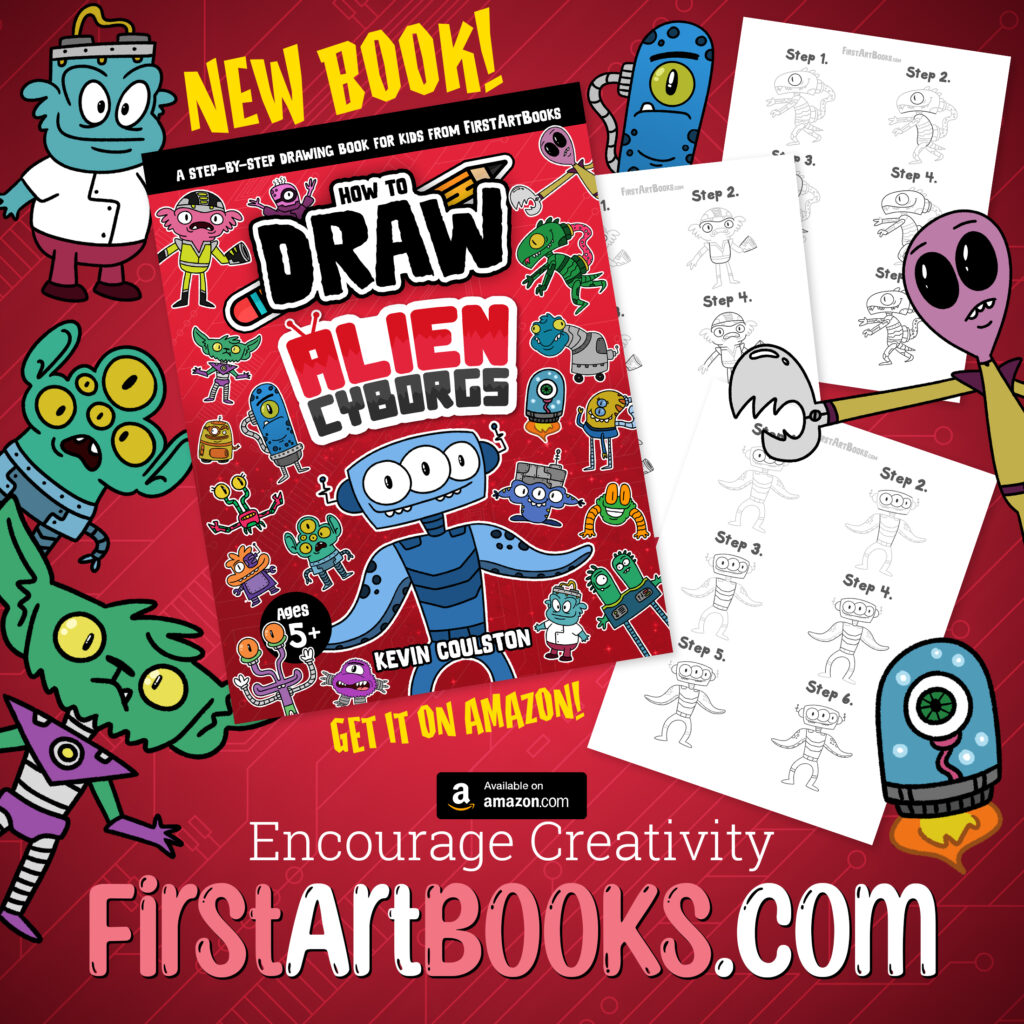 Alien Cyborg Drawing Book